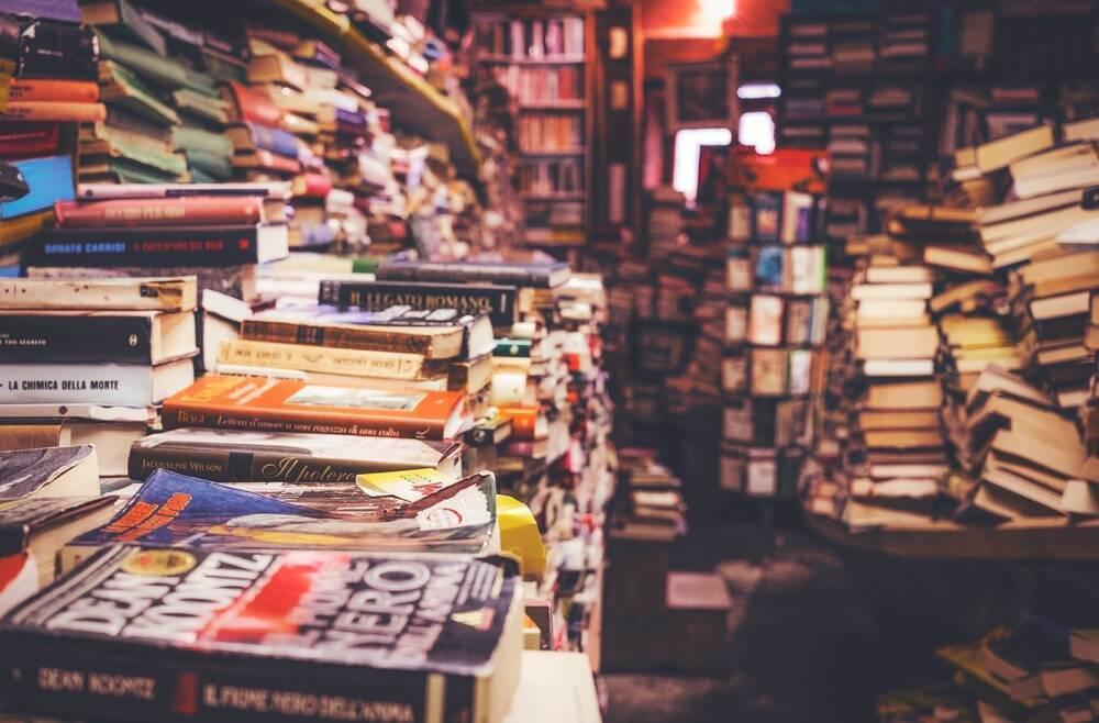 messy library